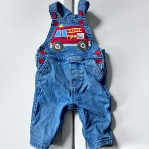 Mini Boden fire truck overalls 3-6m